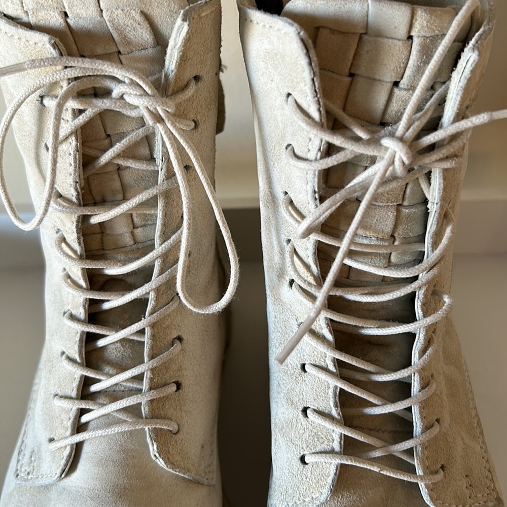 MJUS lace up ankle boots offwhite size 36 - Picture 5 of 13